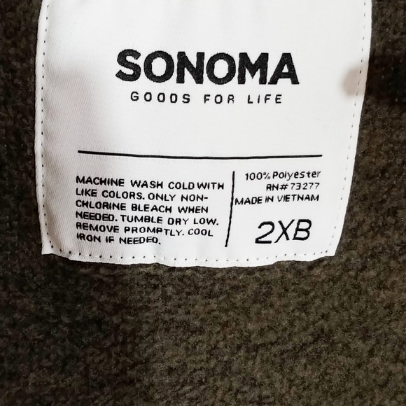 Sonoma full zip high neck plus size sweater FRF - Picture 6 of 8